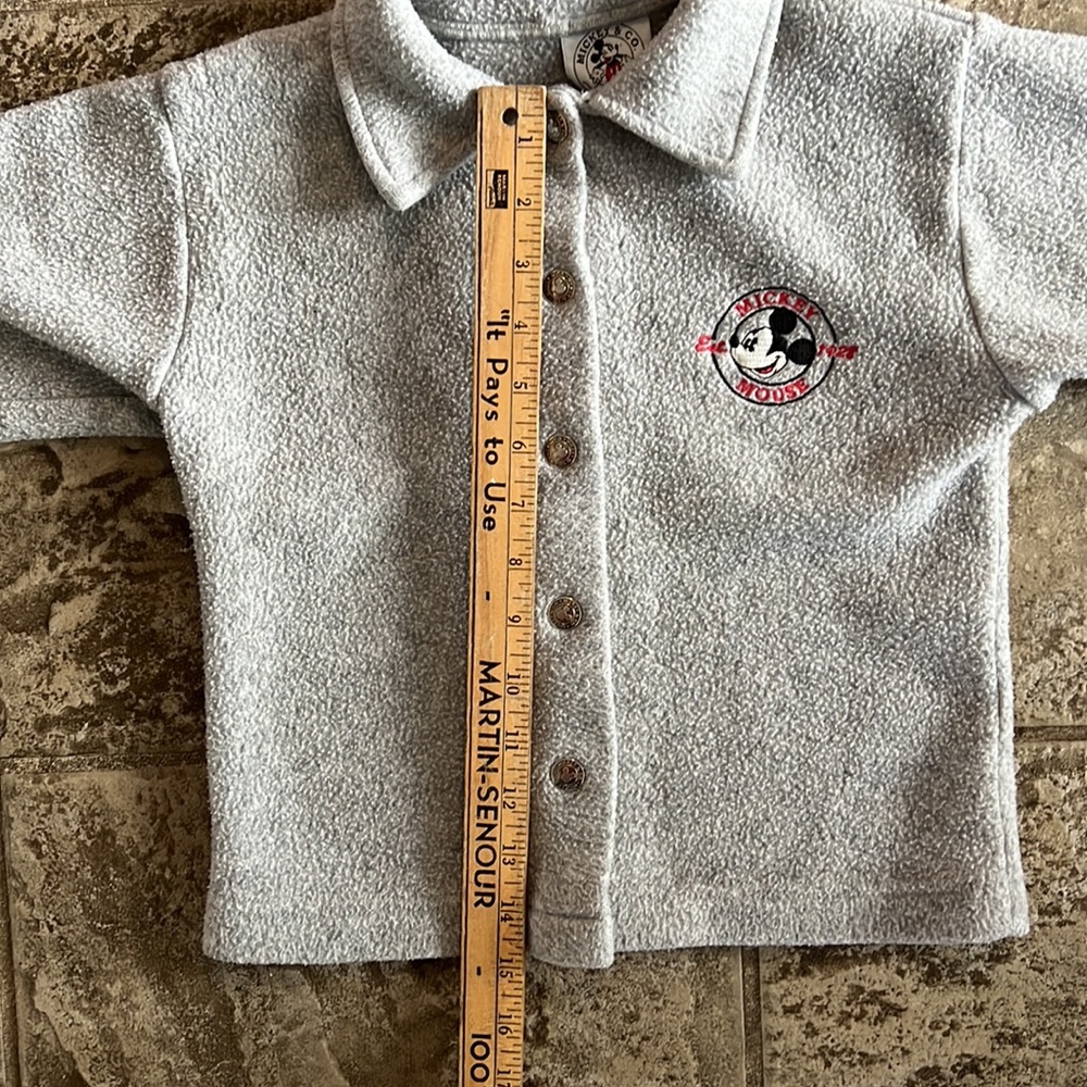 SOLD vintage disney mickey mouse fleece button up jacket - Picture 8 of 10
